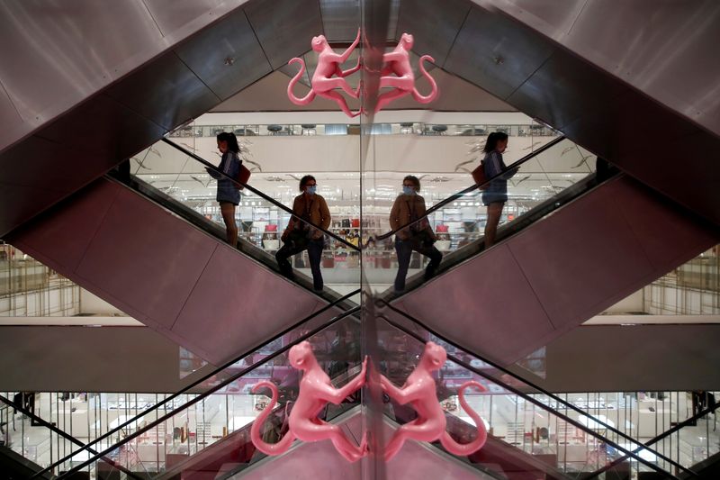FILE PHOTO: Famous Parisian department store Le Printemps Haussmann reopens