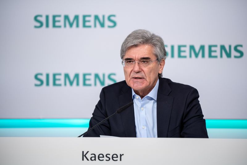 German engineering company Siemens releases its fiscal Q4 and full-year