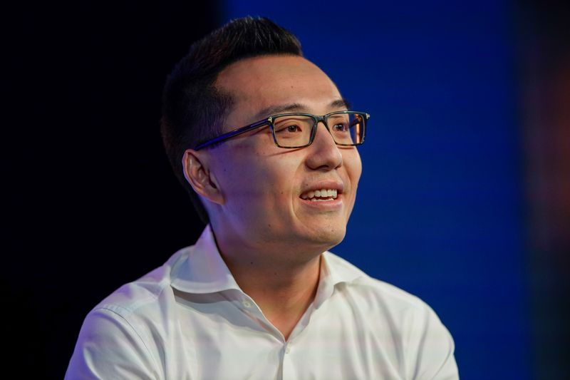 Tony Xu, co-founder and CEO of DoorDash speaks at the