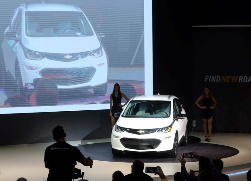 FILE PHOTO: Chevrolet Bolt EV is pictured during the media