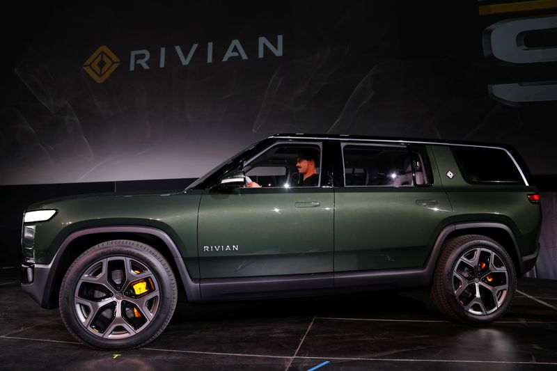 FILE PHOTO: Rivian introduces all-electric R1S SUV at LA Auto