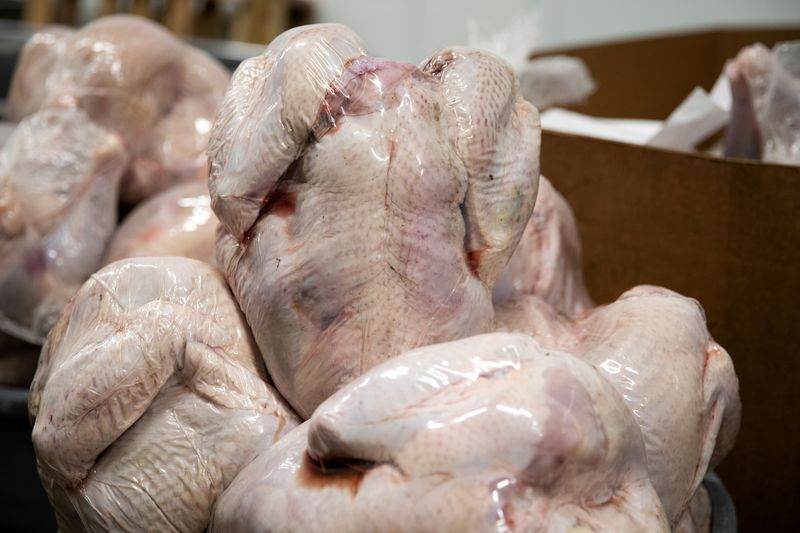 FILE PHOTO: Turkeys are distributed ahead of Thanksgiving