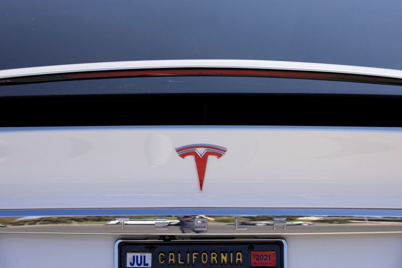 FILE PHOTO: A Tesla Model X is shown at a