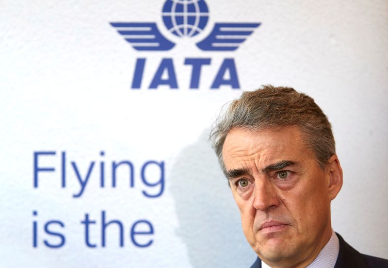 FILE PHOTO: IATA Director General and CEO de Juniac attends