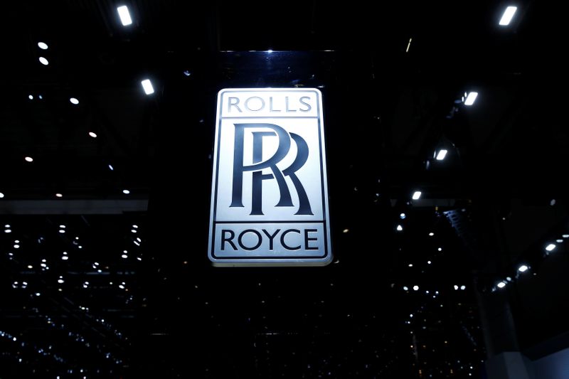 FILE PHOTO: A Rolls-Royce logo is seen during the 87th