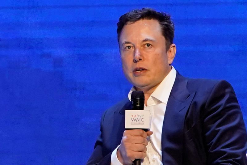 FILE PHOTO: Tesla Inc CEO Elon Musk attends the World