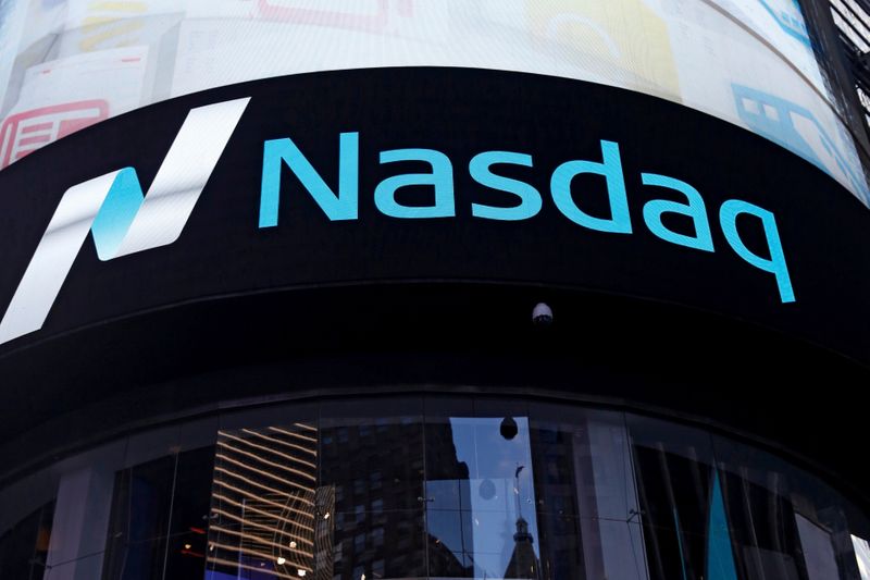 FILE PHOTO: A view of the exterior of the Nasdaq