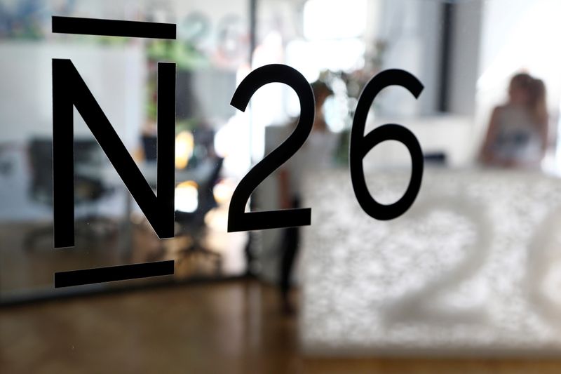 The logo of the Fintech N26 (Number26), seen in the