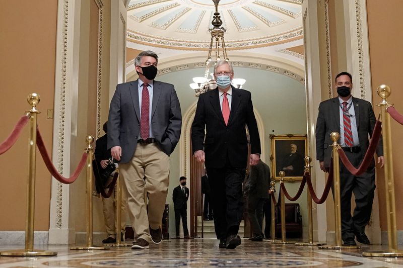 US Capitol Senate Voting on Coronavirus package in in Washington