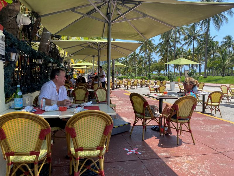 FILE PHOTO: Miami Beach restaurants reopen amid the coronavirus disease