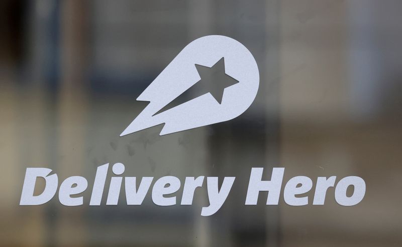 FILE PHOTO: The Delivery Hero’s logo is pictured at its