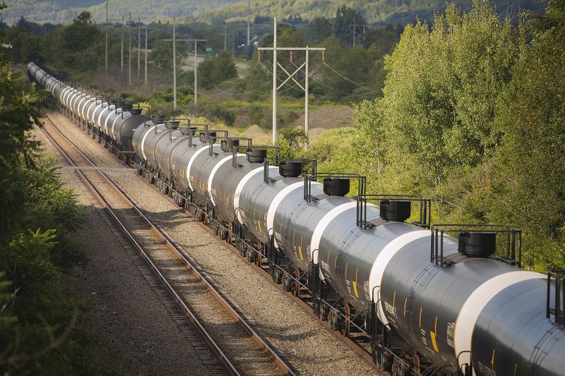 FILE PHOTO: Unused oil tank cars are pictured on Western