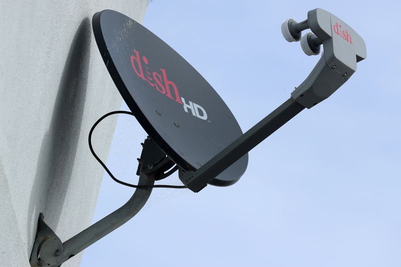 A Dish Network satellite dish is shown on a residential