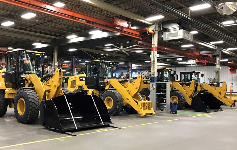 FILE PHOTO: FILE PHOTO: Caterpillar’s small wheel loader assembly plant