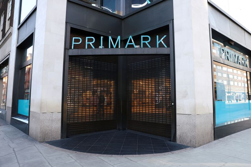 FIILE PHOTO: Closed entrance of a Primark store on Oxford