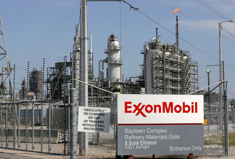 FILE PHOTO: View of the Exxon Mobil refinery in Baytown,