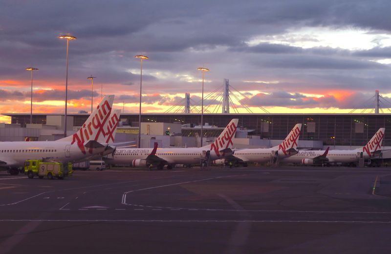 FILE PHOTO: Aircraft from Australia’s second largest airline, Virgin Australia,