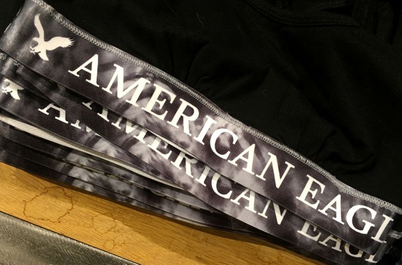 Clothing is seen for sale in an American Eagle Outfitters