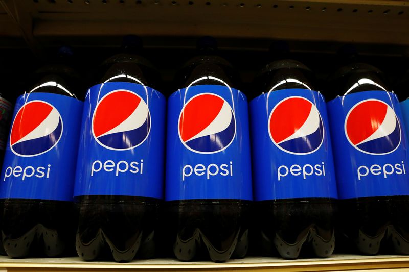 FILE PHOTO: Pepsi products are displayed in a supermarket in