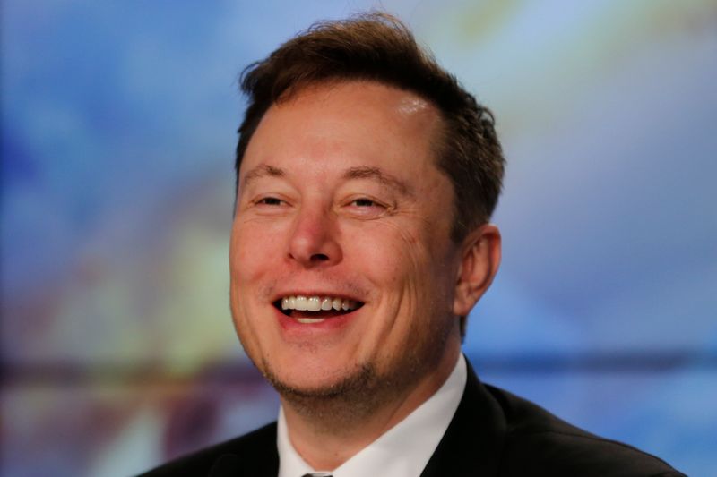 SpaceX founder and chief engineer Elon Musk speaks at a