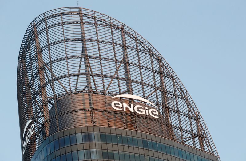 A logo of French energy company Engie is seen at