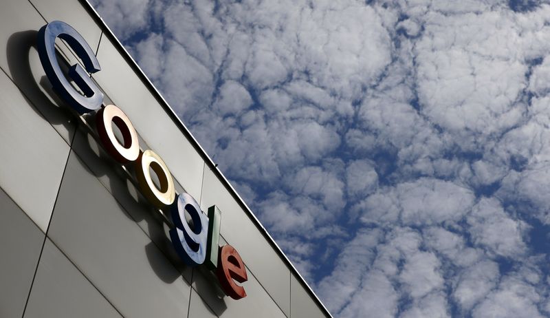 Logo of Google is seen at an office building in