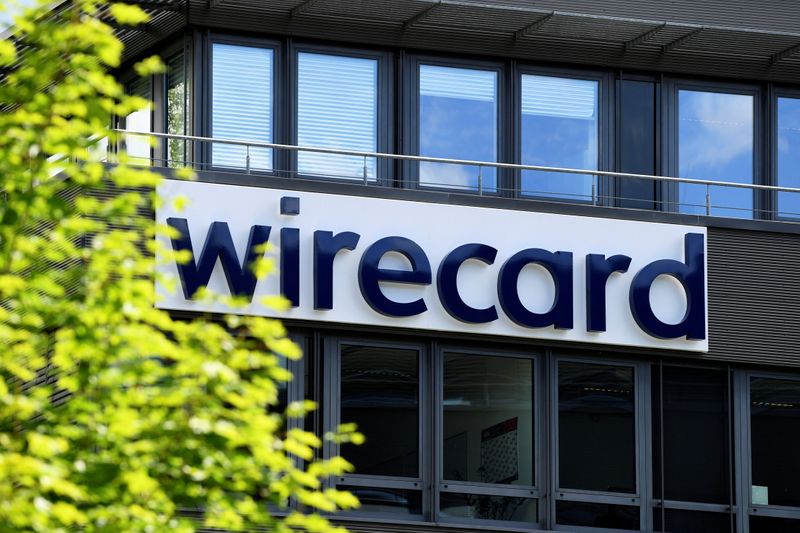 FILE PHOTO: The logo of Wirecard is pictured at its