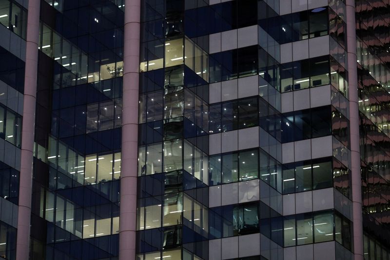 FILE PHOTO: Office building windows are seen in Sydney