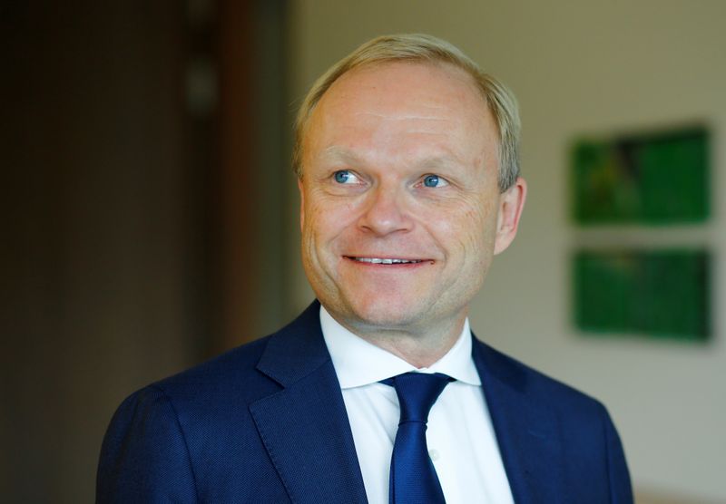 FILE PHOTO: Pekka Lundmark, president and CEO of Finnish state-controlled