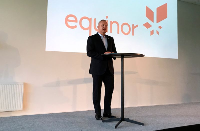 Opedal, new CEO of Norwegian oil firm Equinor, speaks at