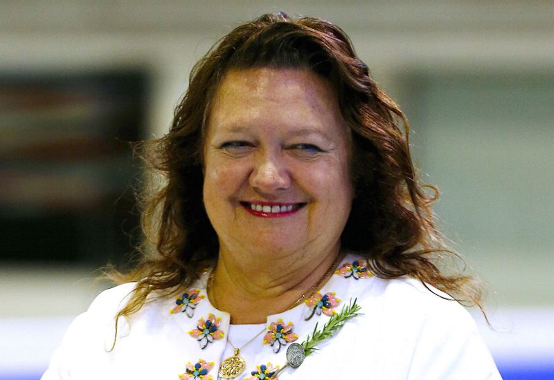 FILE PHOTO: Australian mining heiress and Chairman of Hancock Prospecting
