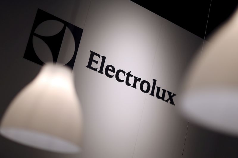 The Electrolux logo is seen during the IFA Electronics show