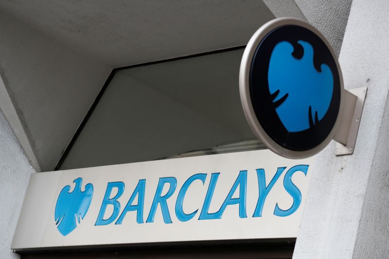 FILE PHOTO: A Barclays sign outside one of the bank’s