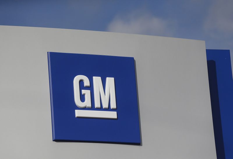 FILE PHOTO: The GM logo is seen at the General