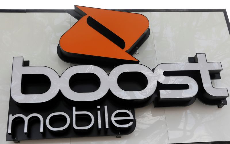 FILE PHOTO: The storefront of a Boost mobile phone store