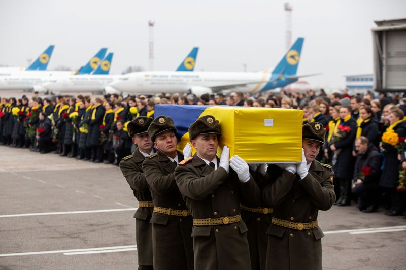 FILE PHOTO: Memorial ceremony for the Ukrainian victims of Iran