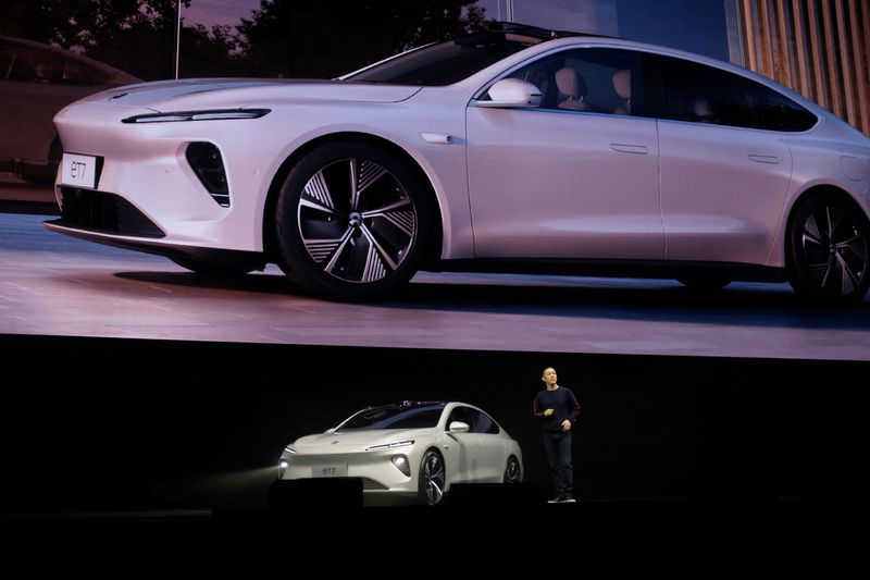 FILE PHOTO: Chinese electric vehicle maker Nio Inc’s product launch