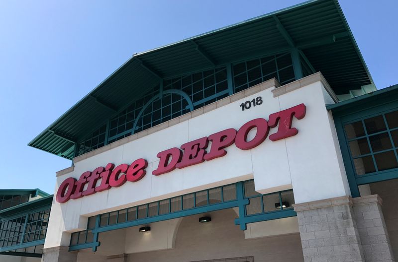 An Office Depot Inc store is shown in Encinitas