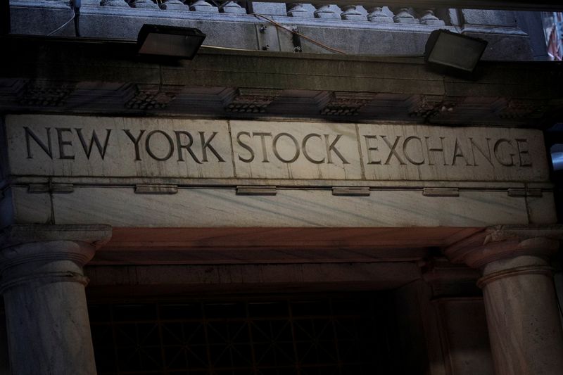 The Wall St. entrance to the NYSE is seen in