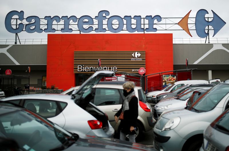 Carrefour hypermarket store in France