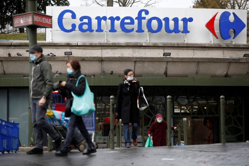 Carrefour hypermarket store in France