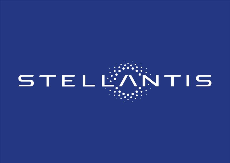 FILE PHOTO: The logo of Stellantis
