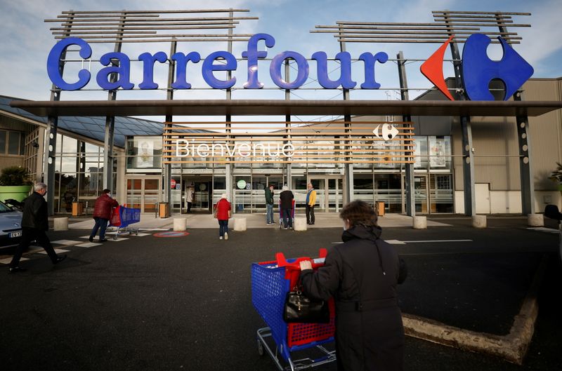 Carrefour Hypermarket store in France