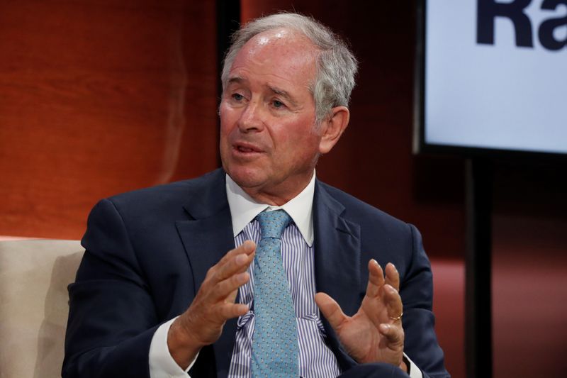 Stephen Schwarzman, Co-Founder, Chairman and CEO of Blackstone, speaks during