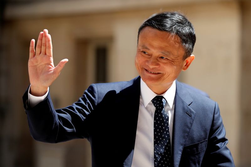 FILE PHOTO: Jack Ma, chairman of Alibaba Group arrives at