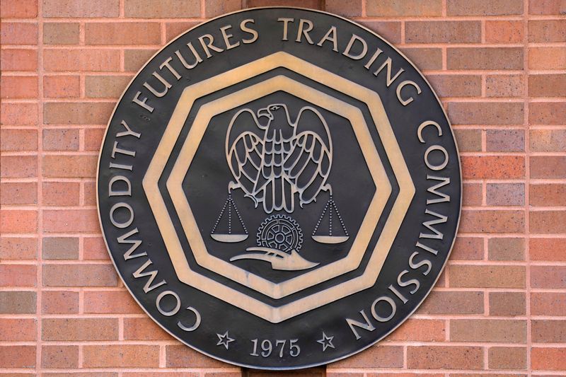 FILE PHOTO: Signage is seen outside of CFTC in Washington,