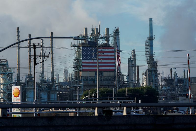 FILE PHOTO: General view of the Marathon petroleum refinery in