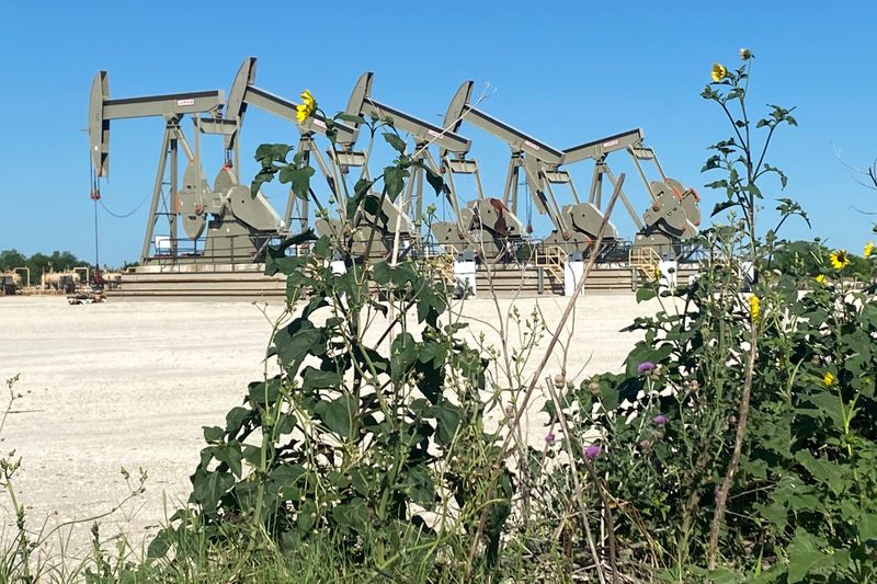 FILE PHOTO: An oil well site in south Texas