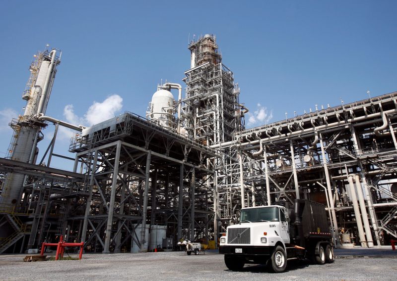 FILE PHOTO: The Valero St. Charles oil refinery is seen