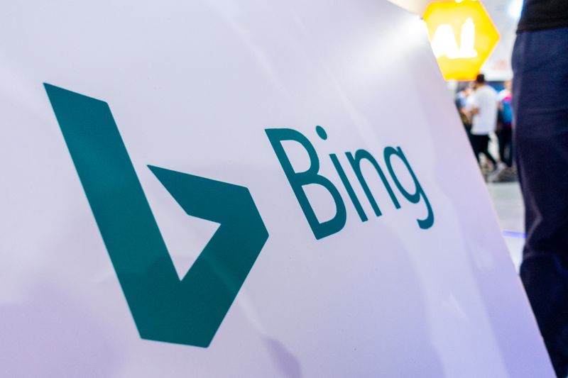 FILE PHOTO:  Sign of Microsoft Corp’s Bing search engine
